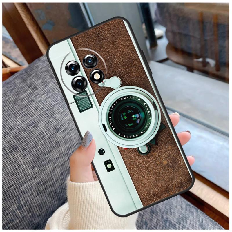 Retro Camera Vintage Case For OnePlus 13 15 13R 13T 12 12R 11 9 10 Pro 10T 8T Nord 5 CE 2 3 4 Lite N20 N30 Coque