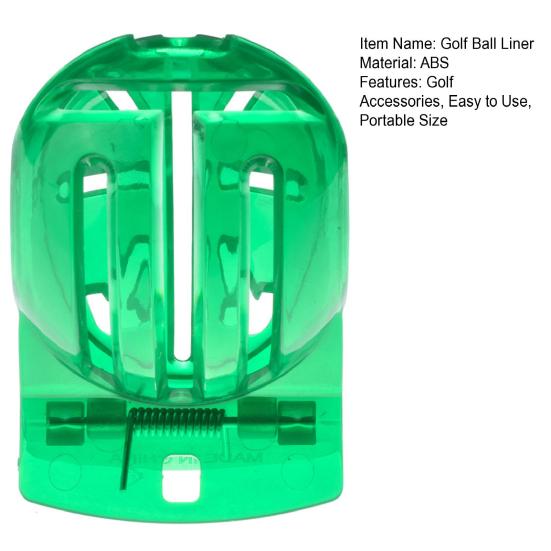 Клипса для разметки мяча для гольфа Тройная линия Маркер для рисования Шаблон Трафарет Портативный Гольф