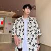 Summer Thin Teenage Short Sleeved Shirt On Top, Men'S Hong Kong Style Casual Shirt, Trendy Korean Version Cool Jacket