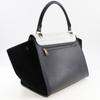 CELINE Trapeze Handbag 1695430TA medium Black / white Calfskin/Suede Women Used