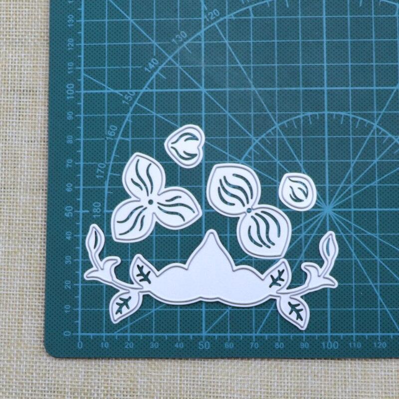 Клевер бутон завод металлический трафареты для резки трафареты для скрапбукинга альбом штамп бумага карты тиснение