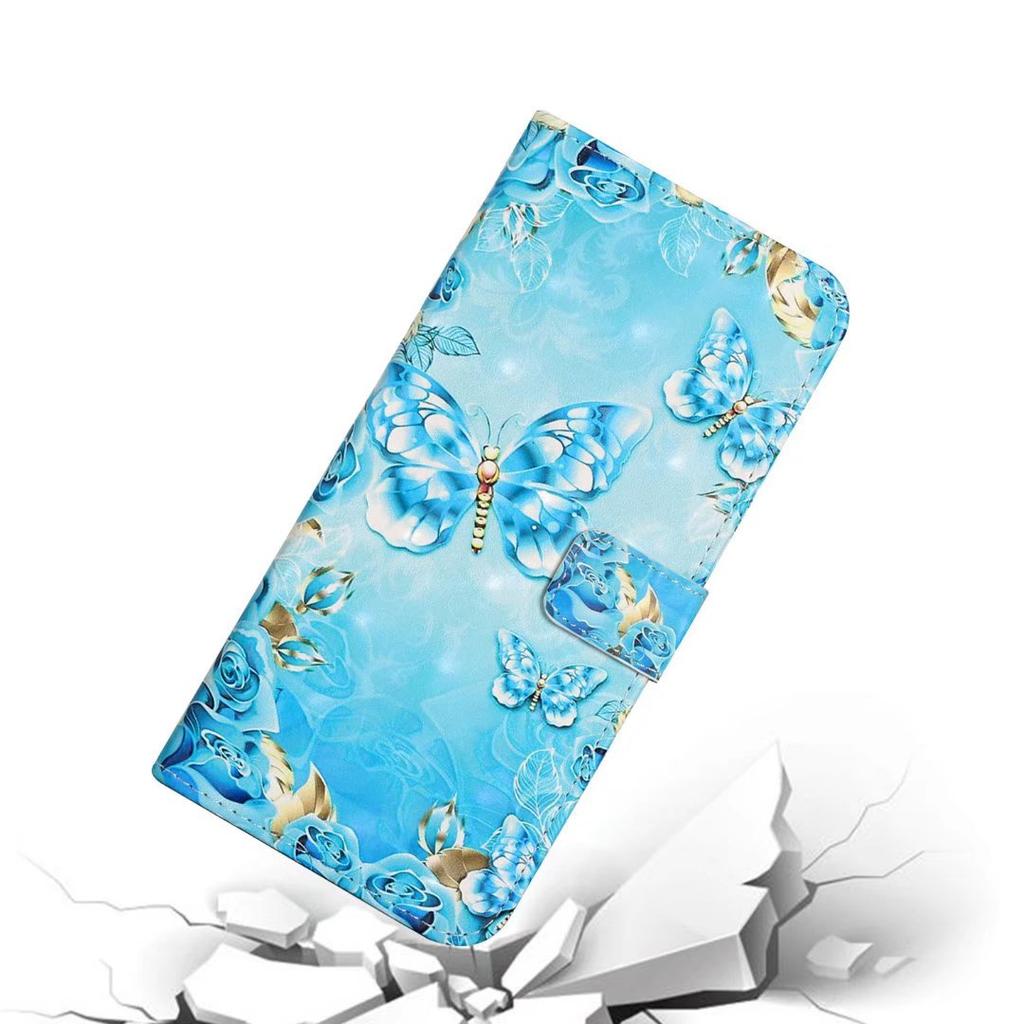 For iPhone 17 Air Case 3D Creative Pattern PU Leather Stand Phone Cover