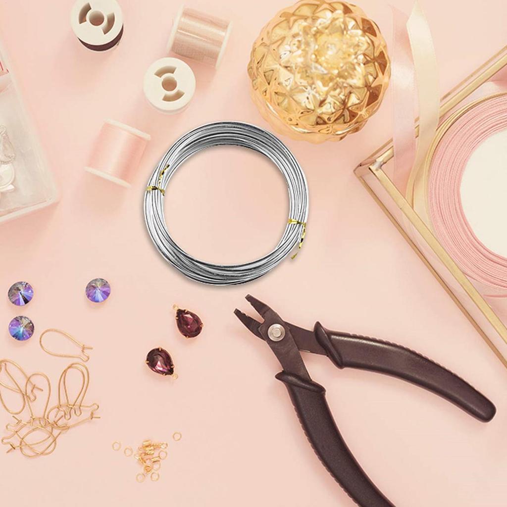 10 м Ручная работа DIY Окисление Мягкая алюминиевая проволока Не выцветающая Мягкая серебристого цвета Гибкая проволока Принадлежности для рукоделия Металлическая проволока Многоцелевая