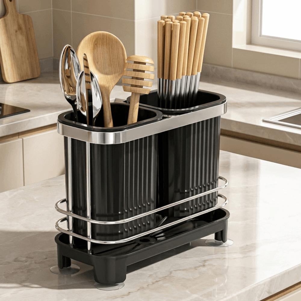 Light Luxury Chopstick Storage Rack Multi-functional Cutlery Drain Stand Cutlery Storage