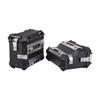 1 Pair 35L Motorcycle Side Storage Box Aluminum Alloy Luggage Case Quick Release Motorbike Side
