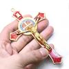 1PC Cross Pendant Metal Handicraft Ornament Ornament Living Room Home Wall Ornament Pendant