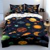 Planets, stars, suns, UFOs. Bedding sets Duvet cover sets Duvet covers Pillowcases(1 * Duvet Cover 2 * Pillowcases without duvet insert)
