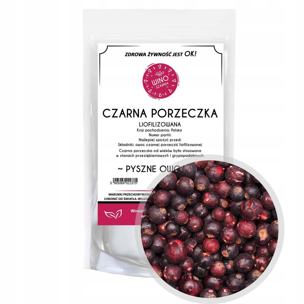 CZARNA PORZECZKA cała owoce liofilizowane - 50g
