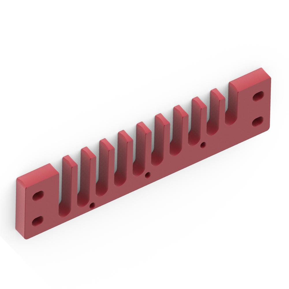 Aluminum Alloy Comb Harmonica Part for Hohner Marine Band Crossover   Deluxe (Red)