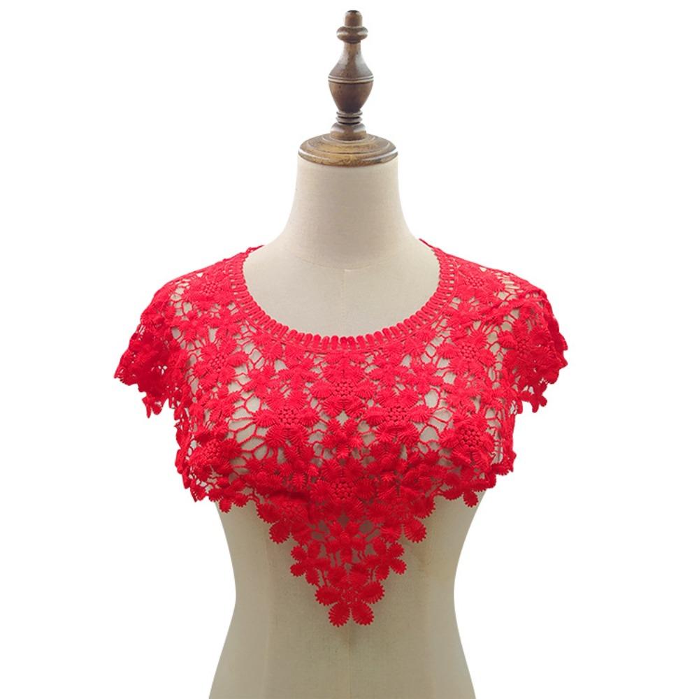 Кружевная ткань Кружевной вырез Элегантный фальшивый вырез Воротник Креативный вырез с прорезями Фотография