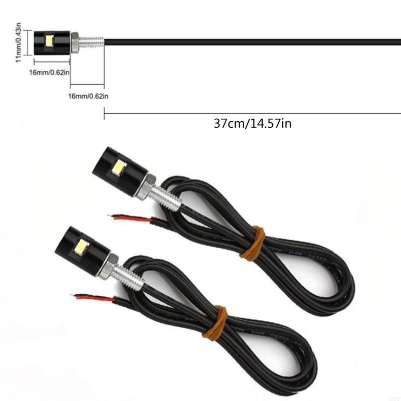 2025 Новый 2 шт. Винт-болт подсветки номерного знака Лампа 12 В Светодиодная лампа для автомобиля Мотоцикла Грузовика