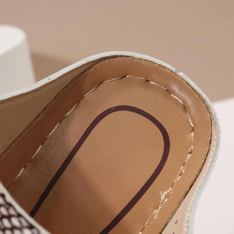 Летние новые большие женские туфли с открытым носком, танкетка, босоножки с открытым носком