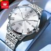 OLEVS Mens Watches Quartz Business Dress Watch Day Date Stainless Steel Classic Luxury Luminous Waterproof Casual Male Wrist Watches