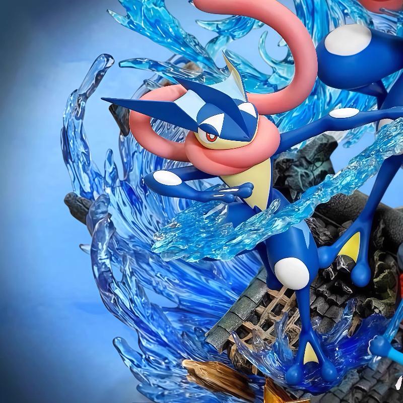 30cm Egg Studio Pokemon Ash Greninja Family Gk Action Figure Water Effect Scene Collectible Model Gift For Fans