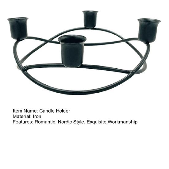 Красивая подставка для свечей с 4 слотами, реквизит для фотосъемки ручной работы