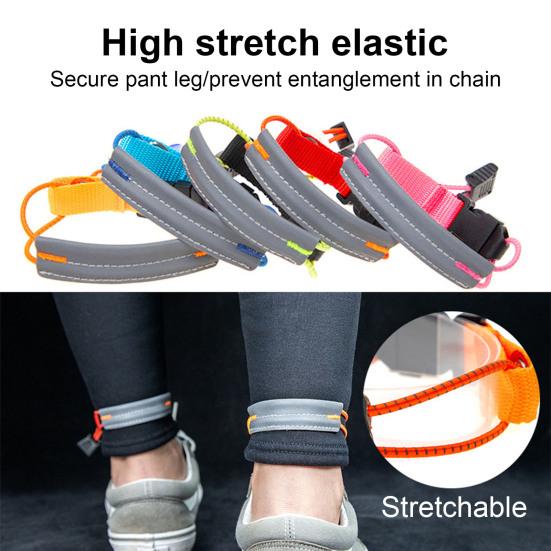 Cycling Pants Reflective Band High Visibility Elastic Adjustable Men Women Night Running Warning Leg Ankle Strap Cycling Accessories