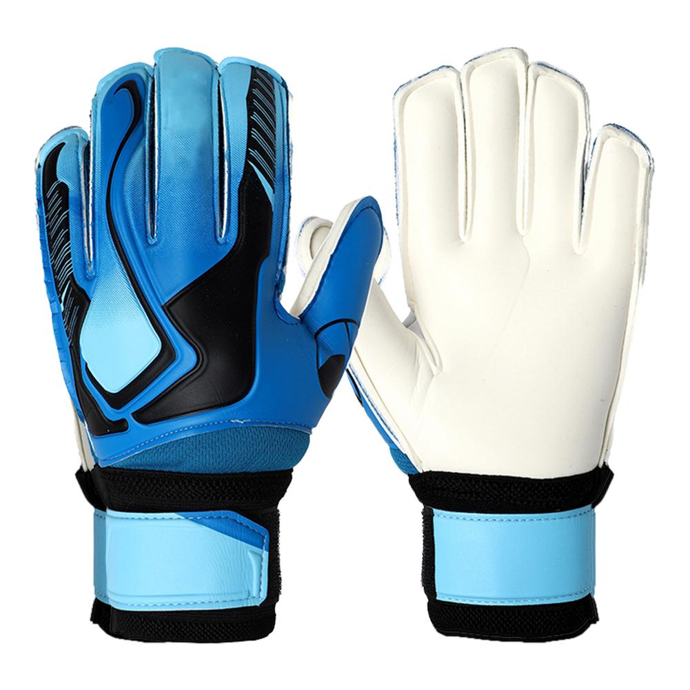 Goalkeeper Gloves Youth Latex Football Gloves Anti-slip Wear-resistant Full Finger Palms Protection Glove Goalie For Football