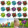 50Pcs Colorful Pinwheel Mixed Color Party Pinwheels Plastic DIY Lawn Windmill Decorative Wind Spinners for Garden Yard Decor Toy