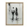 Black and White Intimacy Black and White Intimacy, 30X40 Cm, Dark Brown Wooden Frame, 230 Gsm Matte Paper