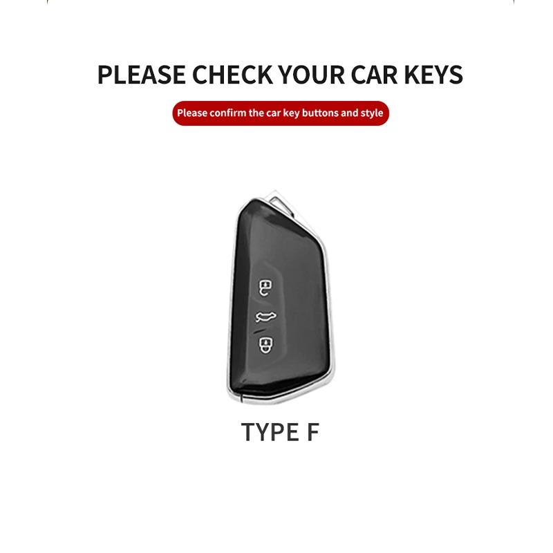 Для Vw Volkswagen Id.3 Id.4 Crozz Passat Sagitar Tiguan L Teramont Golf Gti Lamando Tavendor Talagon Кожаный Чехол-Крышка для Автомобильного Ключа
