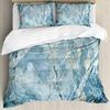 Комплект пододеяльников с рисунком мраморной текстуры с постепенным переходом, цифровая печать для трех комплектов постельного белья