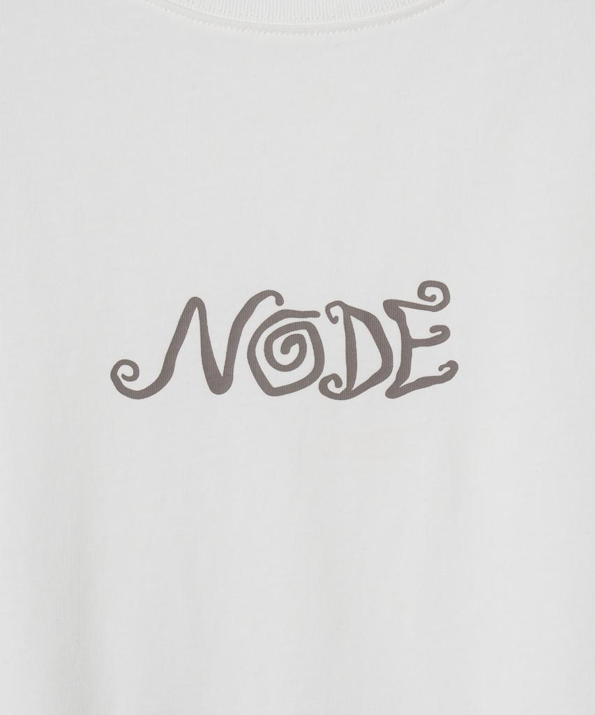 NODE LABS Разработка:Белая футболка с коротким рукавом '11 Узлов Графическая'