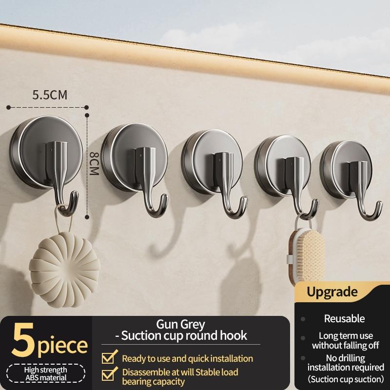 No Need To Drill Suction Cup Door Coat Hook Adhesive Hooks Row Hook, Key hook, Kitchen Hook, Storage Rack Clothes Hook