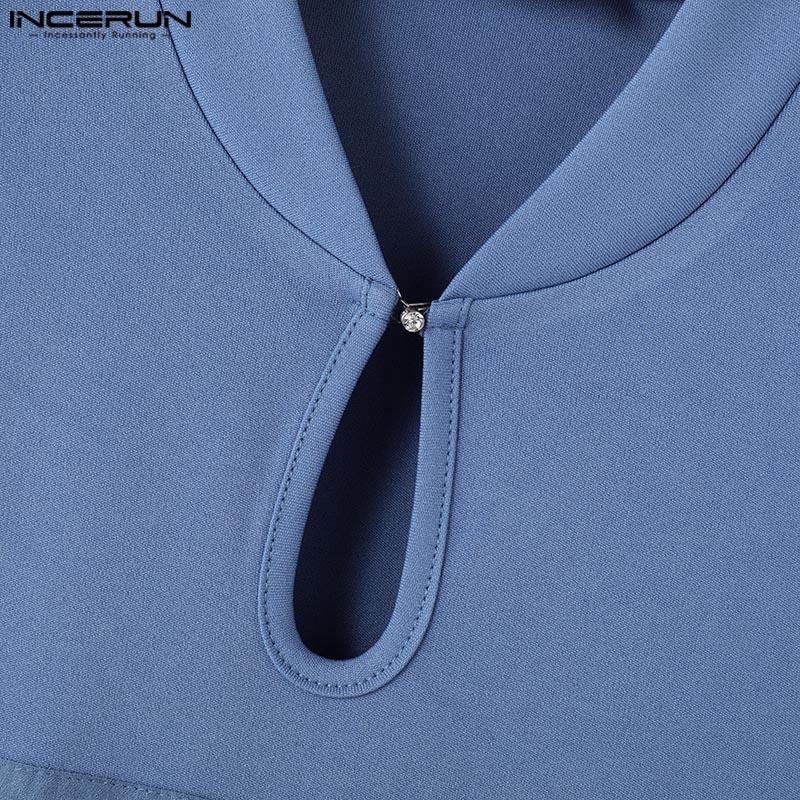 INCERUN Летние мужские безрукавки с нерегулярным ребром, тонкие майки, повседневные обтягивающие короткие топы