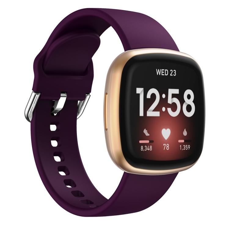 Силиконовый ремешок для Fitbit Versa 3(черный)