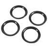 4Pcs Dashboard AC Vent Air Conditioning Air Outlet Ring Trim Sticker Carbon Fiber for GT‑R R35 2008‑2016