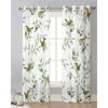 Plants Flowers Watercolor Birds Sheer Curtains for Living Room Decoration Window Curtains Kitchen Tulle Voile Organza Curtains