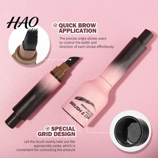 Brow Makeup Pencil Eyebrow Angled Brush Waterproof Long Lasting Smudge-proof Dip Hair Strokes Fine Tip Pen Quick Drying Natural Tint Dye