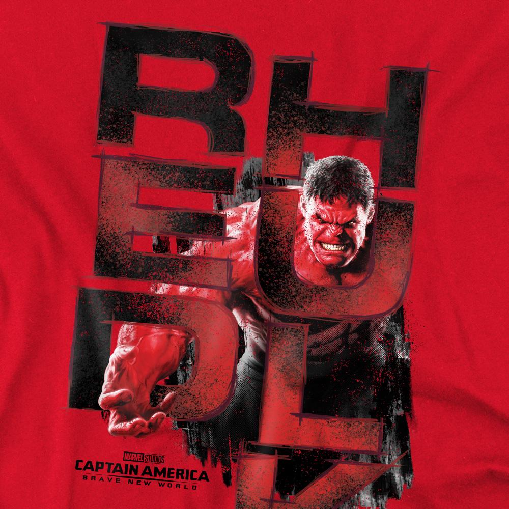 Captain America: Brave New World Mens Red Hulk Logo T-Shirt