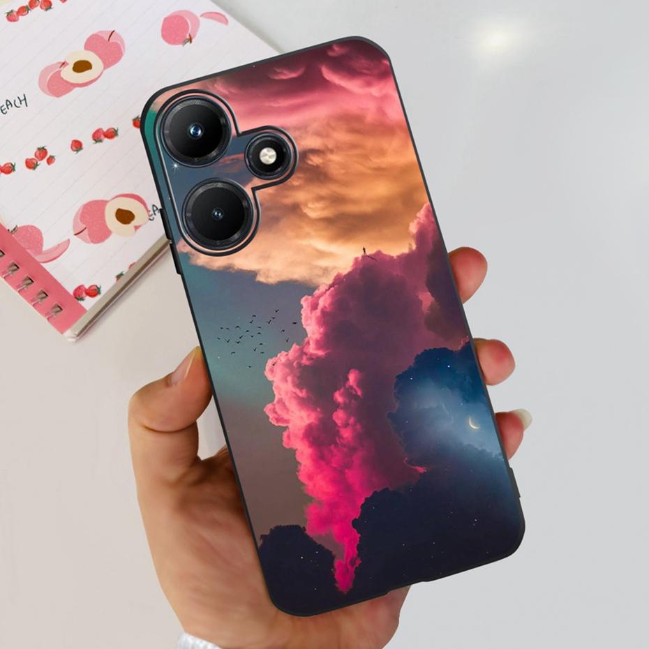 Милый Чехол Для Телефона Для Infinix Hot 30i Hot30 30 Play NFC 2023 Мягкий Силиконовый ТПУ Задняя Крышка Для Infinix Hot30i Hot 30 30Play