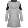  Womens Winter Warm Outwear Floral Print Hooded Pockets Vintage Oversize Coats