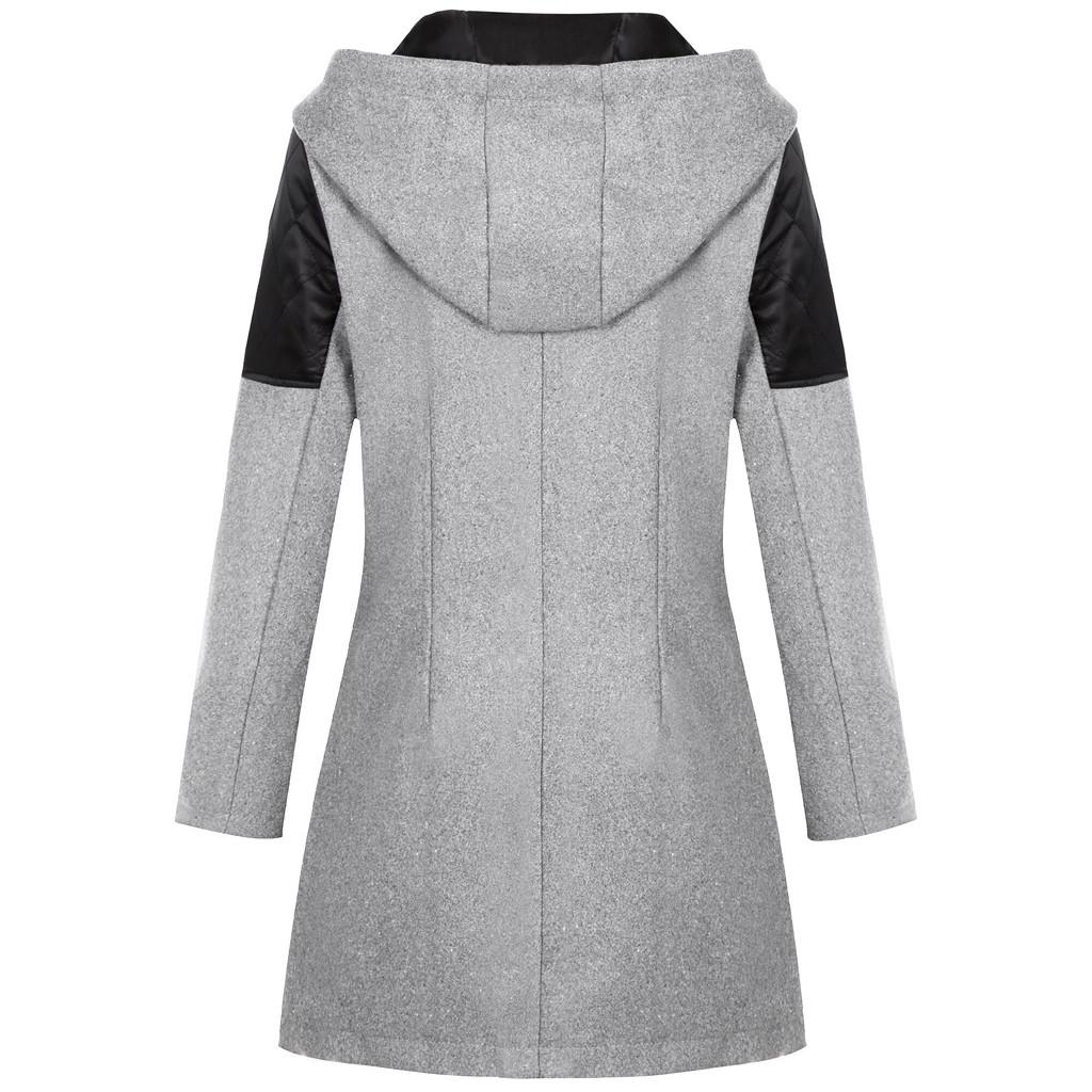  Womens Winter Warm Outwear Floral Print Hooded Pockets Vintage Oversize Coats
