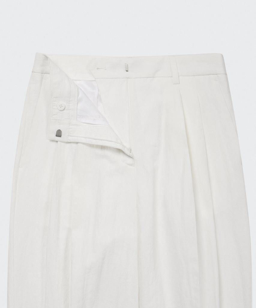 MUSINSA STANDARD WOMAN Women'S Crinkle Wide Pants [White]
