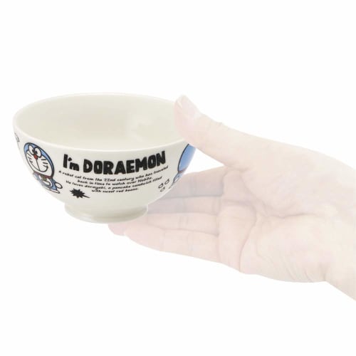 Skater Ceramic Rice Bowl for Children, 250ml, "I'm Doraemon" Design, Sanrio, CHRB1