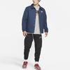 Nike Trend Capsule Collection с большим логотипом, спортивная теплая хлопковая куртка, мужская верхняя одежда, синяя DM5276-410