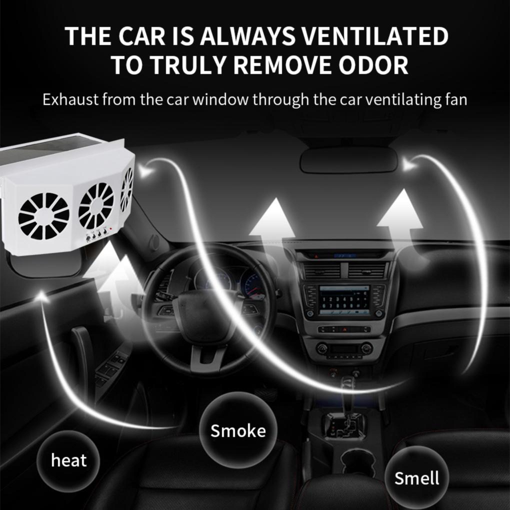 Солнечный автомобильный вытяжной вентилятор, энергосберегающий, способствующий циркуляции воздуха, работающий на солнечной энергии, автомобильный вентилятор, автоматический воздухоотводчик, белый