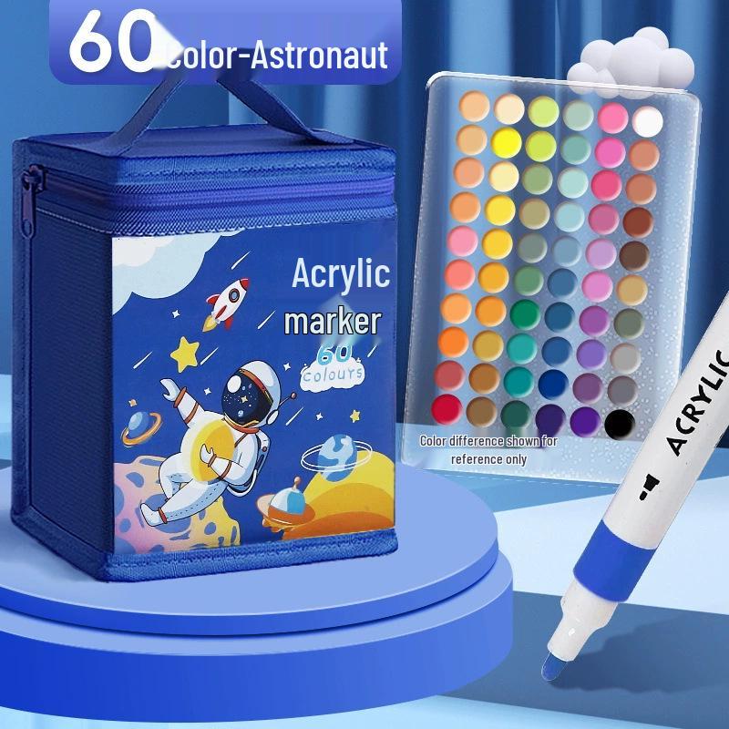 Акриловый маркер - Смываемый, Не растекающийся, Быстросохнущий, Наслаиваемый, Водостойкий маркер для искусства и школы.