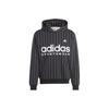 adidas Худи в полоску с принтом логотипа бренда Американский стиль Свитшот Мужской Черный