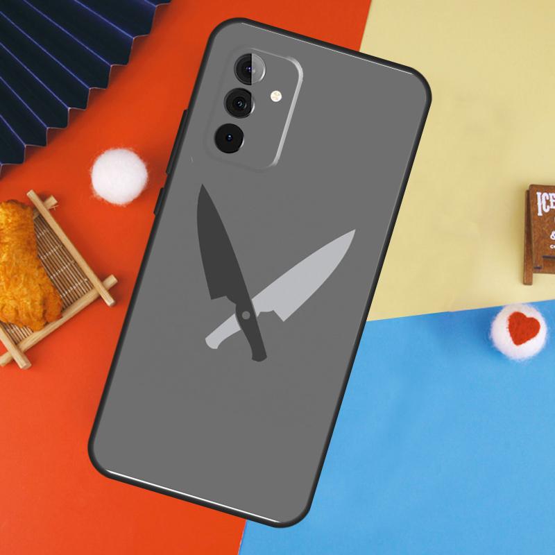 Love Baking Chef Knife Case For Samsung Galaxy A53 A33 A13 A54 A34 A14 A56 A36 A16 A06 A12 A32 A52 A35 A17 A15 A55