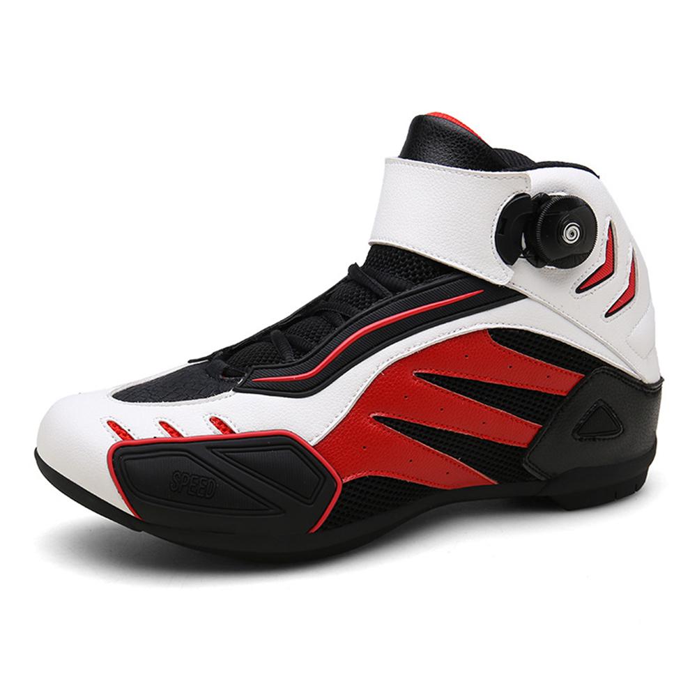 Мотоциклетные ботинки мужские шипованные ботинки износостойкие ботинки для мотокросса дышащая обувь для мотоциклистов противоскользящее мотоциклетное снаряжение