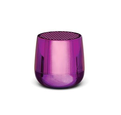 LEXON Хромированная серия 3 Вт Мини-портативная Bluetooth-колонка с беспроводным TWS и кнопкой для селфи Металлический фиолетовый MINO+ Зарядка, Зарядка USB-C, Технология,
