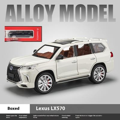 1/24 Lexus LX570 внедорожник литой литой автомобиль модель компьютерный настольный коллекционный подарок для парня подарочная коробка