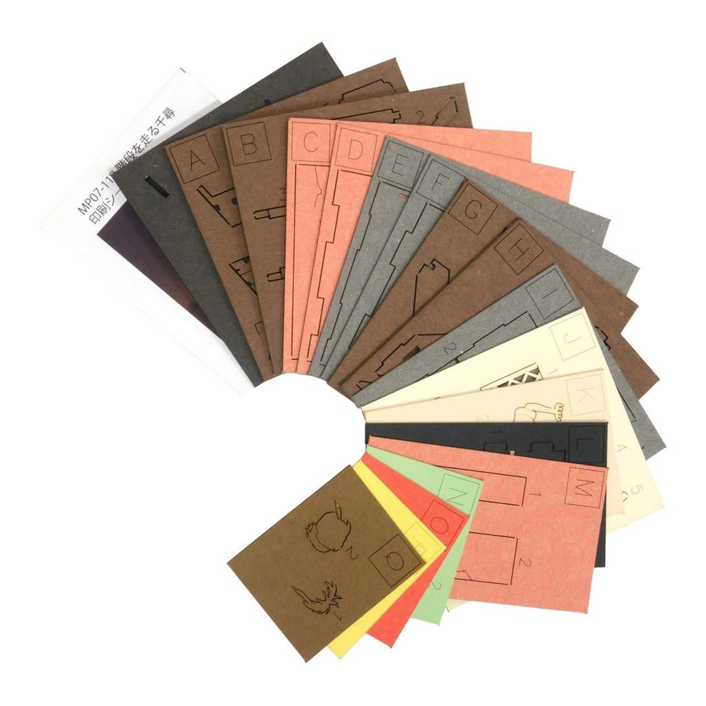 Sankei Studio Ghibli Мини Унесенные призраками Тихиро бежит по лестнице Бумажная модель MP07-118