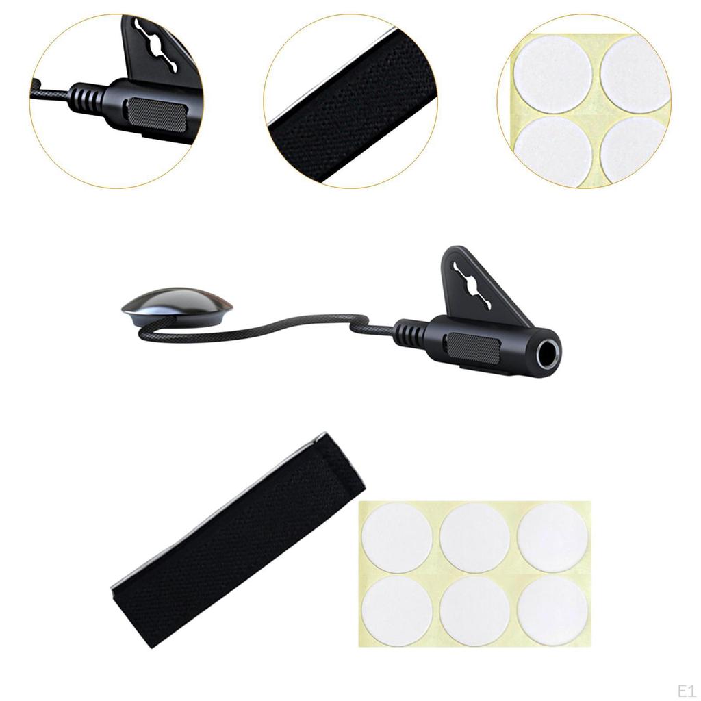 Микрофон Пьезо -звукосниматель, -преобразователь -звукосниматель с кабелем для арфы, скрипки, баса