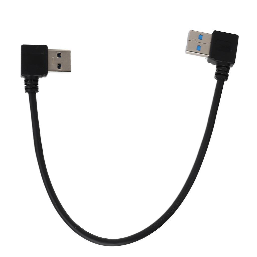 Кабель USB - USB 25 см USB3.0 Угловой 90 градусов Папа - Папа с правым изгибом Шнур для передачи данных