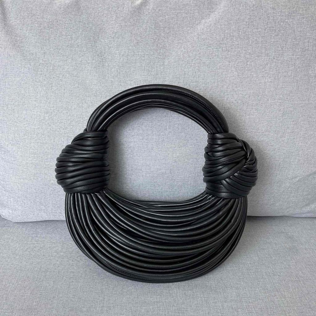 Cross Border Noodle Bag Новая натуральная кожаная сумка с узлом на ощупь, плетеная сумка на одно плечо для женщин